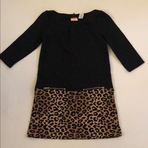 Gymboree black leopard print dress